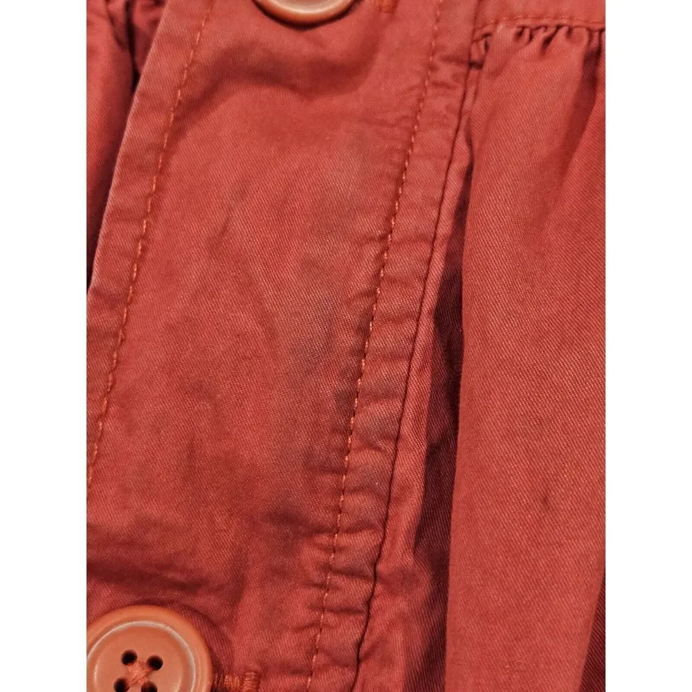 Ralph Lauren Swing‎ Trench Coat Pink/Red Button Zip Girls 6X